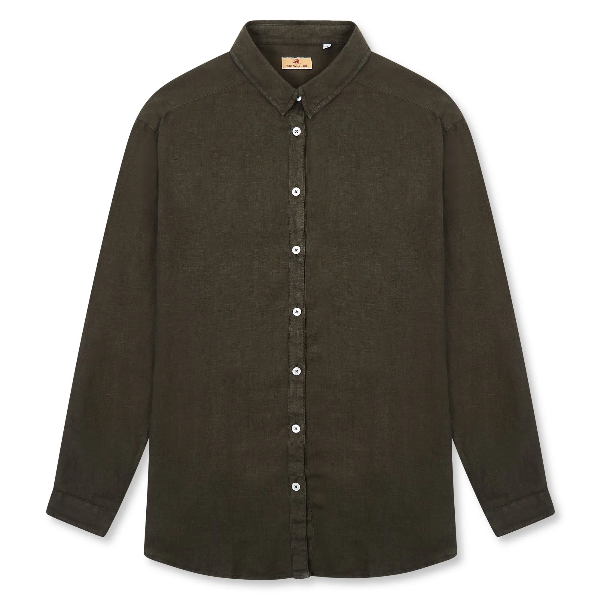 Women’s Linen Shirt - Bottle Green