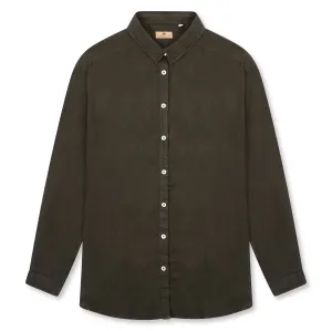 Women’s Linen Shirt - Bottle Green