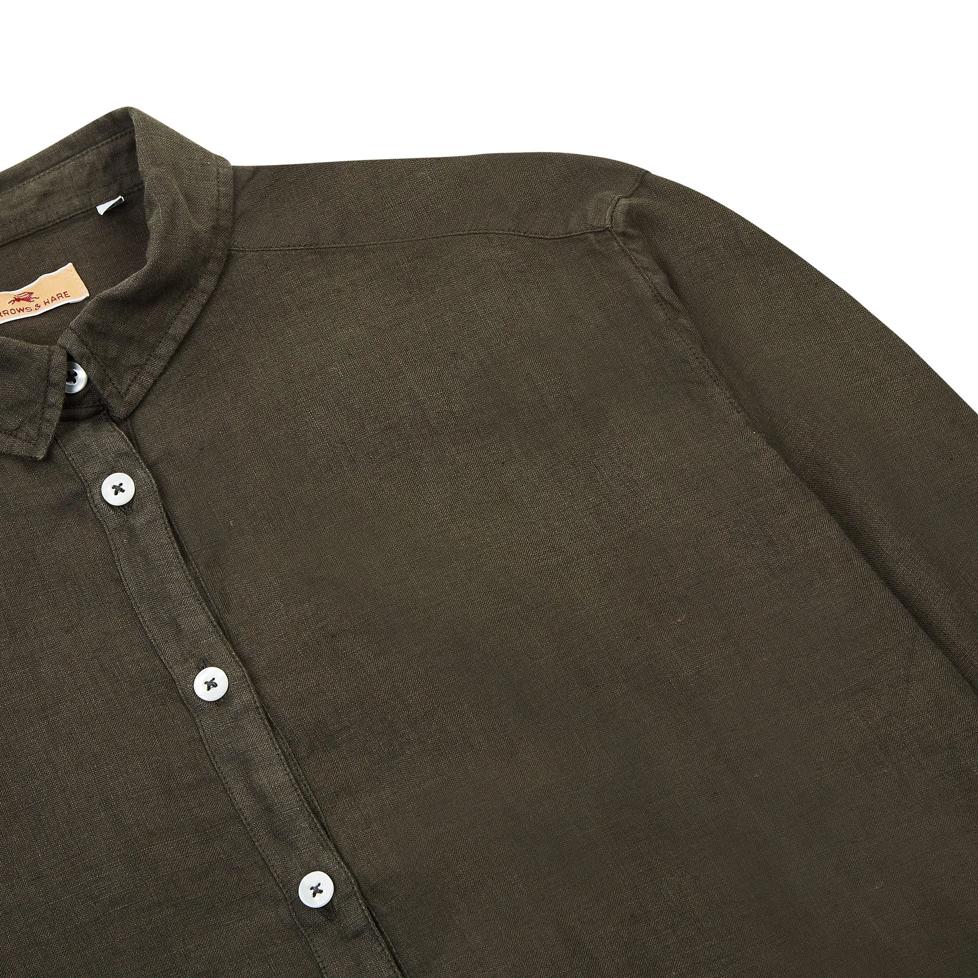 Women’s Linen Shirt - Bottle Green