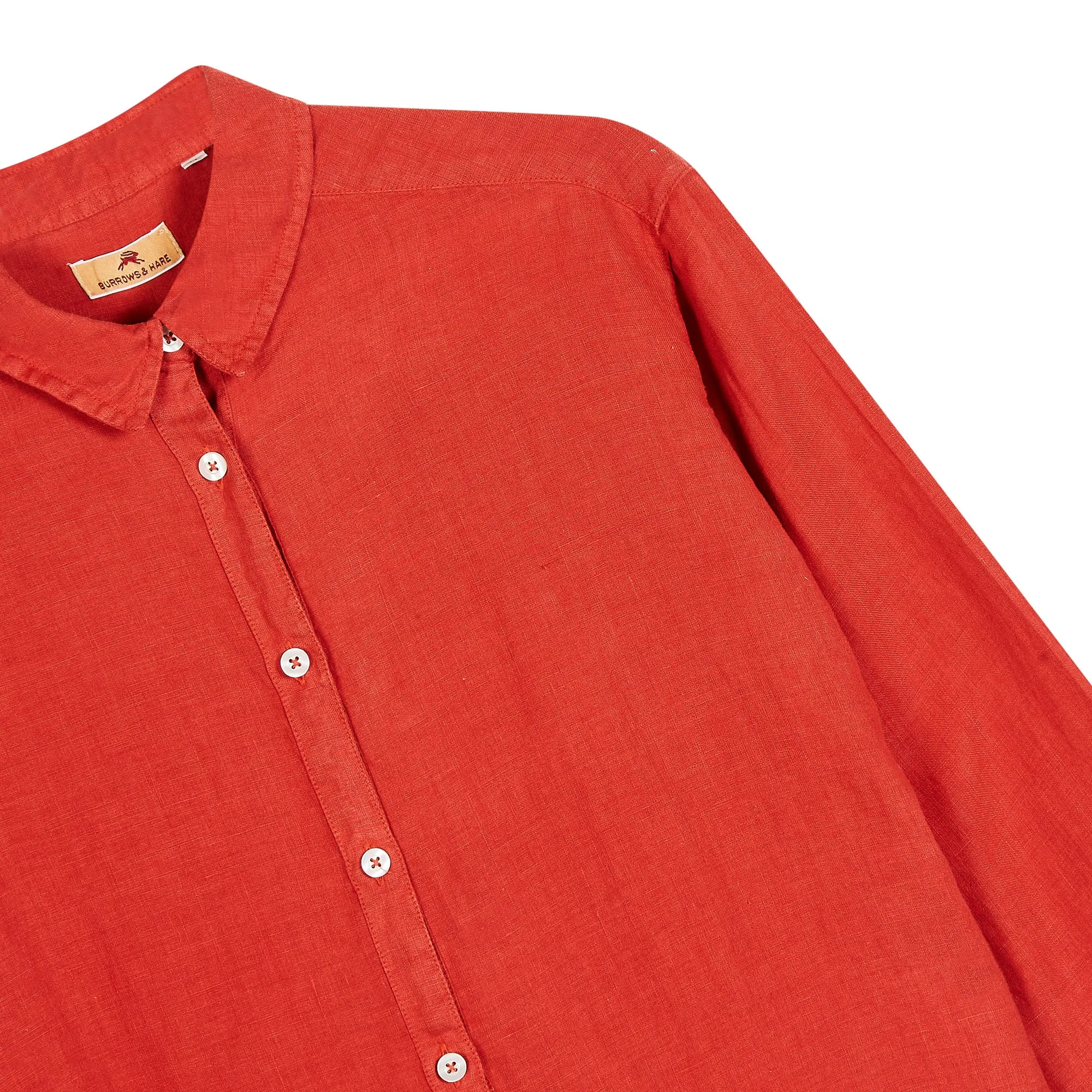 Women’s Linen Shirt - Rust