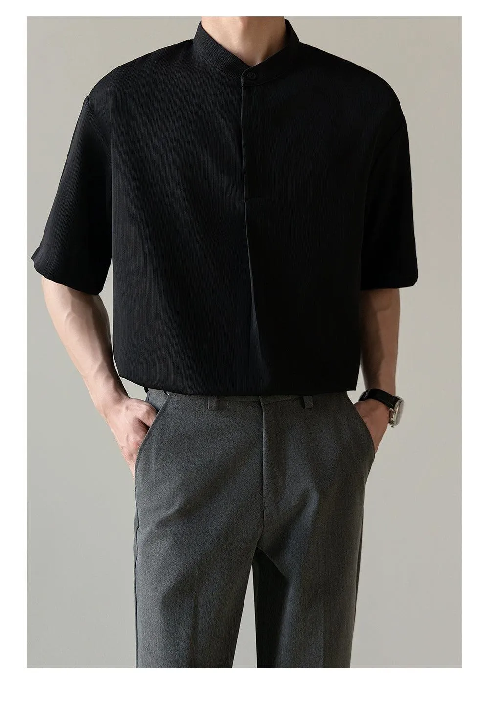Zhou Buttoned Collar Polo