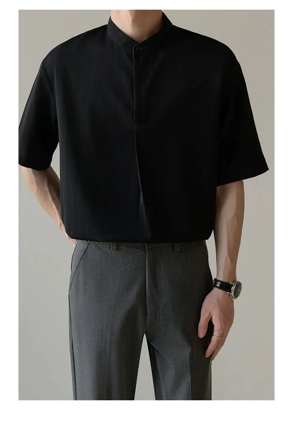 Zhou Buttoned Collar Polo